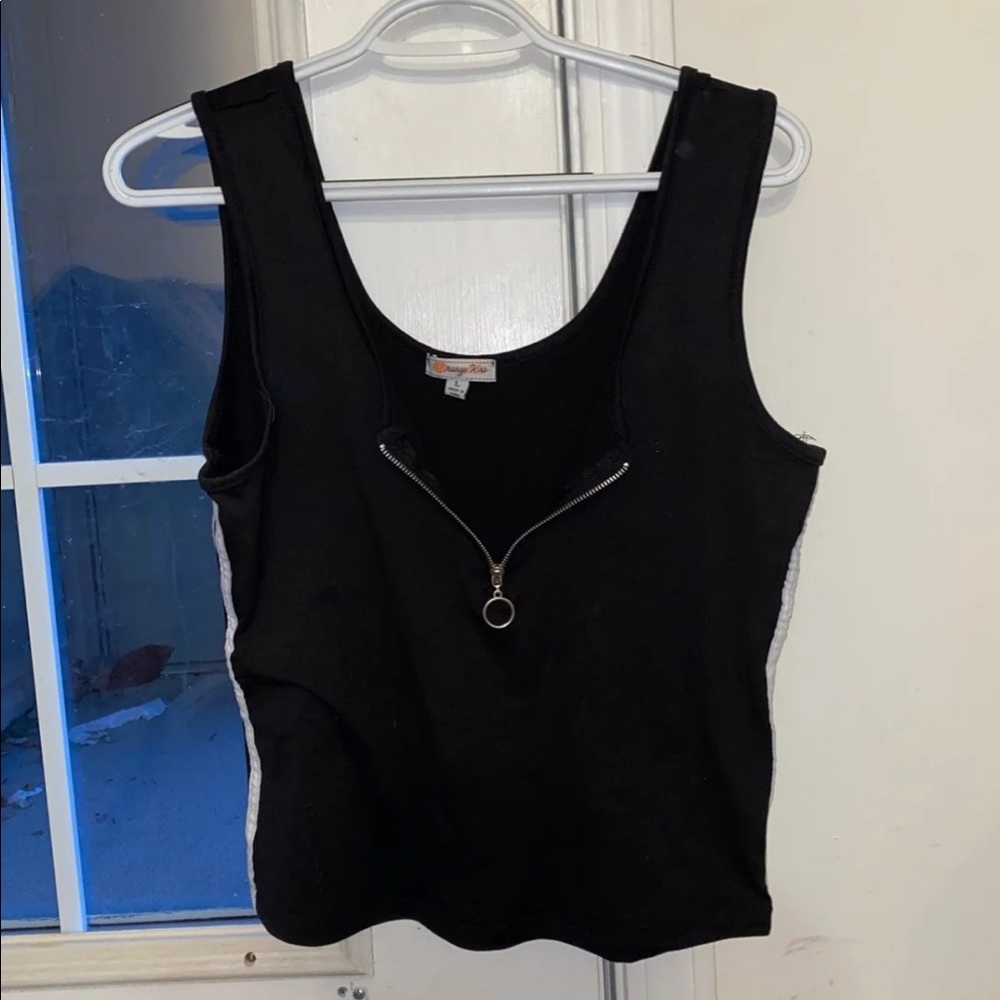 Sexy black tank top